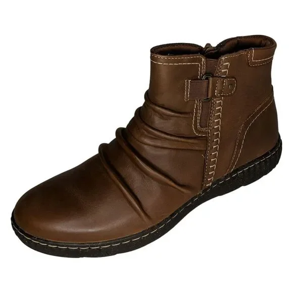 Clarks Shoes Clarks Caroline Orchid Womens Sz M Leather Ruched